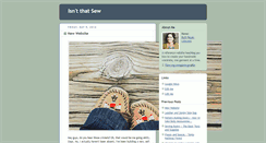 Desktop Screenshot of isntthatsew.com